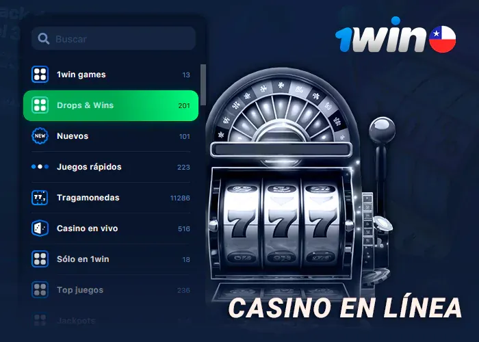Salón de casino de 1win con sus categorías